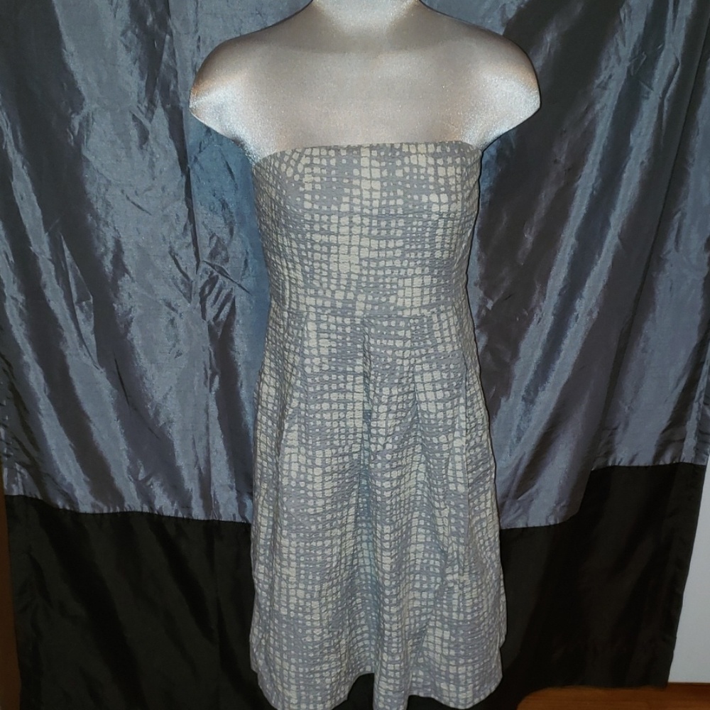 J.Crew grey strapless dress